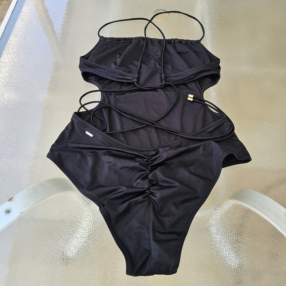 Victoria's Secret XL Sexy Black Monobikini Swimwear - Picture 7 of 10